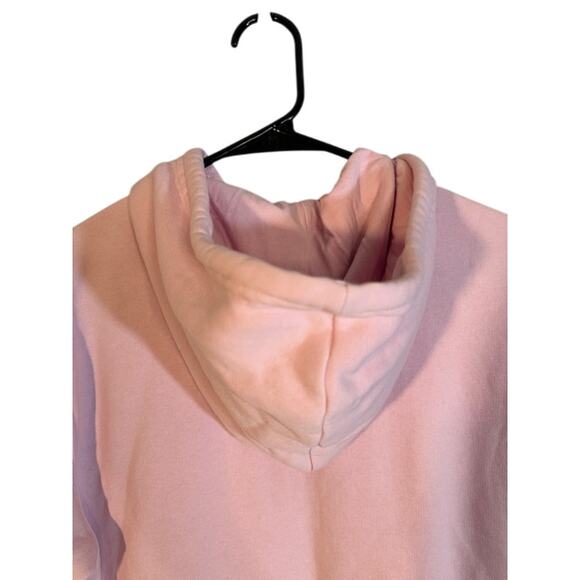 Adidas Pink Long Sleeve Cotton Hooded Casual Pullover Sweatshirt Women Sz S - Picture 4 of 10